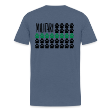 Load image into Gallery viewer, K9s Lead the Way - Military - Men's Premium T-Shirt - heather blue