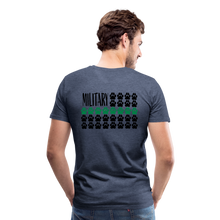 Load image into Gallery viewer, K9s Lead the Way - Military - Men's Premium T-Shirt - heather blue