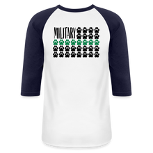 Load image into Gallery viewer, K9s Lead the Way - Military - Baseball T-Shirt - white/navy