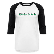 Load image into Gallery viewer, K9s Lead the Way - Military - Baseball T-Shirt - white/black