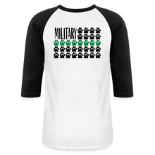 Load image into Gallery viewer, K9s Lead the Way - Military - Baseball T-Shirt - white/black