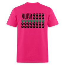 Load image into Gallery viewer, K9s Lead the Way - Military - Unisex Classic T-Shirt - fuchsia
