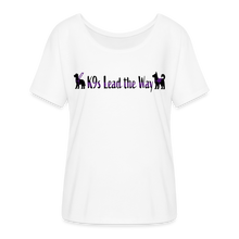 Load image into Gallery viewer, K9s Lead the Way - Service - Women’s Flowy T-Shirt - white