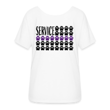 Load image into Gallery viewer, K9s Lead the Way - Service - Women’s Flowy T-Shirt - white