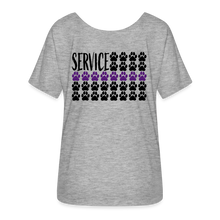 Load image into Gallery viewer, K9s Lead the Way - Service - Women’s Flowy T-Shirt - heather grey