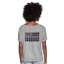 Load image into Gallery viewer, K9s Lead the Way - Service - Women’s Flowy T-Shirt - heather grey
