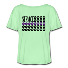 Load image into Gallery viewer, K9s Lead the Way - Service - Women’s Flowy T-Shirt - mint green