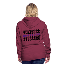 Load image into Gallery viewer, K9s Lead the Way - Service - Women’s Premium Hoodie - burgundy