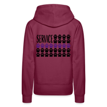 Load image into Gallery viewer, K9s Lead the Way - Service - Women’s Premium Hoodie - burgundy