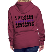 Load image into Gallery viewer, K9s Lead the Way - Service - Women’s Premium Hoodie - burgundy