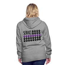 Load image into Gallery viewer, K9s Lead the Way - Service - Women’s Premium Hoodie - heather grey