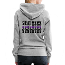 Load image into Gallery viewer, K9s Lead the Way - Service - Women’s Premium Hoodie - heather grey