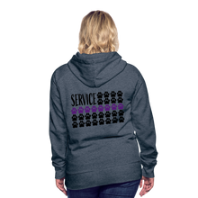 Load image into Gallery viewer, K9s Lead the Way - Service - Women’s Premium Hoodie - heather denim
