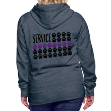 Load image into Gallery viewer, K9s Lead the Way - Service - Women’s Premium Hoodie - heather denim