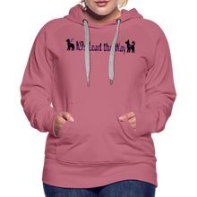 Load image into Gallery viewer, K9s Lead the Way - Service - Women’s Premium Hoodie - mauve