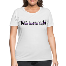 Load image into Gallery viewer, K9s Lead the Way - Service - Women’s Curvy T-Shirt - white