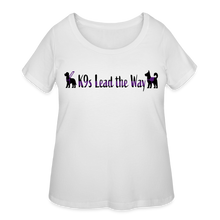 Load image into Gallery viewer, K9s Lead the Way - Service - Women’s Curvy T-Shirt - white