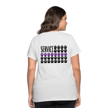 Load image into Gallery viewer, K9s Lead the Way - Service - Women’s Curvy T-Shirt - white