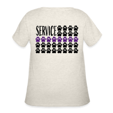 Load image into Gallery viewer, K9s Lead the Way - Service - Women’s Curvy T-Shirt - heather oatmeal