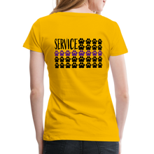 Load image into Gallery viewer, K9s Lead the Way - Service - Women’s Premium T-Shirt - sun yellow