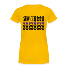 Load image into Gallery viewer, K9s Lead the Way - Service - Women’s Premium T-Shirt - sun yellow