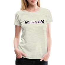 Load image into Gallery viewer, K9s Lead the Way - Service - Women’s Premium T-Shirt - heather oatmeal