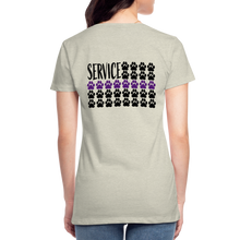 Load image into Gallery viewer, K9s Lead the Way - Service - Women’s Premium T-Shirt - heather oatmeal