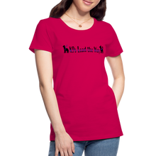 Load image into Gallery viewer, K9s Lead the Way - Service - Women’s Premium T-Shirt - dark pink