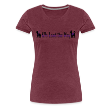 Load image into Gallery viewer, K9s Lead the Way - Service - Women’s Premium T-Shirt - heather burgundy
