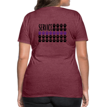 Load image into Gallery viewer, K9s Lead the Way - Service - Women’s Premium T-Shirt - heather burgundy