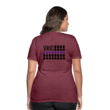 Load image into Gallery viewer, K9s Lead the Way - Service - Women’s Premium T-Shirt - heather burgundy