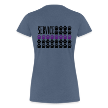 Load image into Gallery viewer, K9s Lead the Way - Service - Women’s Premium T-Shirt - heather blue
