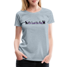 Load image into Gallery viewer, K9s Lead the Way - Service - Women’s Premium T-Shirt - heather ice blue