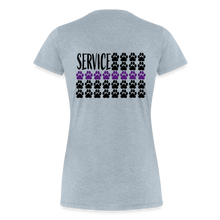 Load image into Gallery viewer, K9s Lead the Way - Service - Women’s Premium T-Shirt - heather ice blue