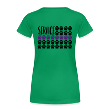 Load image into Gallery viewer, K9s Lead the Way - Service - Women’s Premium T-Shirt - kelly green