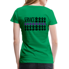 Load image into Gallery viewer, K9s Lead the Way - Service - Women’s Premium T-Shirt - kelly green