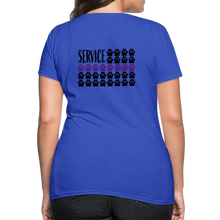 Load image into Gallery viewer, K9s Lead the Way - Service - Women's T-Shirt - royal blue