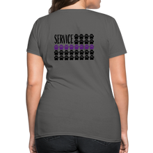 Load image into Gallery viewer, K9s Lead the Way - Service - Women's T-Shirt - charcoal