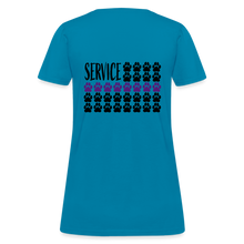 Load image into Gallery viewer, K9s Lead the Way - Service - Women's T-Shirt - turquoise