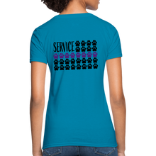 Load image into Gallery viewer, K9s Lead the Way - Service - Women's T-Shirt - turquoise
