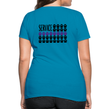 Load image into Gallery viewer, K9s Lead the Way - Service - Women's T-Shirt - turquoise