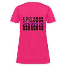 Load image into Gallery viewer, K9s Lead the Way - Service - Women's T-Shirt - fuchsia