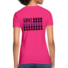 Load image into Gallery viewer, K9s Lead the Way - Service - Women's T-Shirt - fuchsia