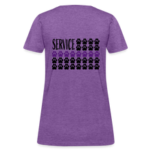 Load image into Gallery viewer, K9s Lead the Way - Service - Women's T-Shirt - purple heather