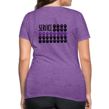Load image into Gallery viewer, K9s Lead the Way - Service - Women's T-Shirt - purple heather