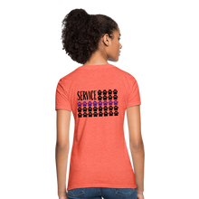 Load image into Gallery viewer, K9s Lead the Way - Service - Women's T-Shirt - heather coral