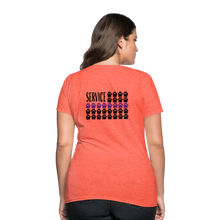 Load image into Gallery viewer, K9s Lead the Way - Service - Women's T-Shirt - heather coral