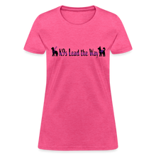 Load image into Gallery viewer, K9s Lead the Way - Service - Women's T-Shirt - heather pink