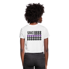 Load image into Gallery viewer, K9s Lead the Way - Service - Women's Cropped T-Shirt - white