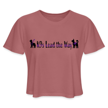 Load image into Gallery viewer, K9s Lead the Way - Service - Women's Cropped T-Shirt - mauve